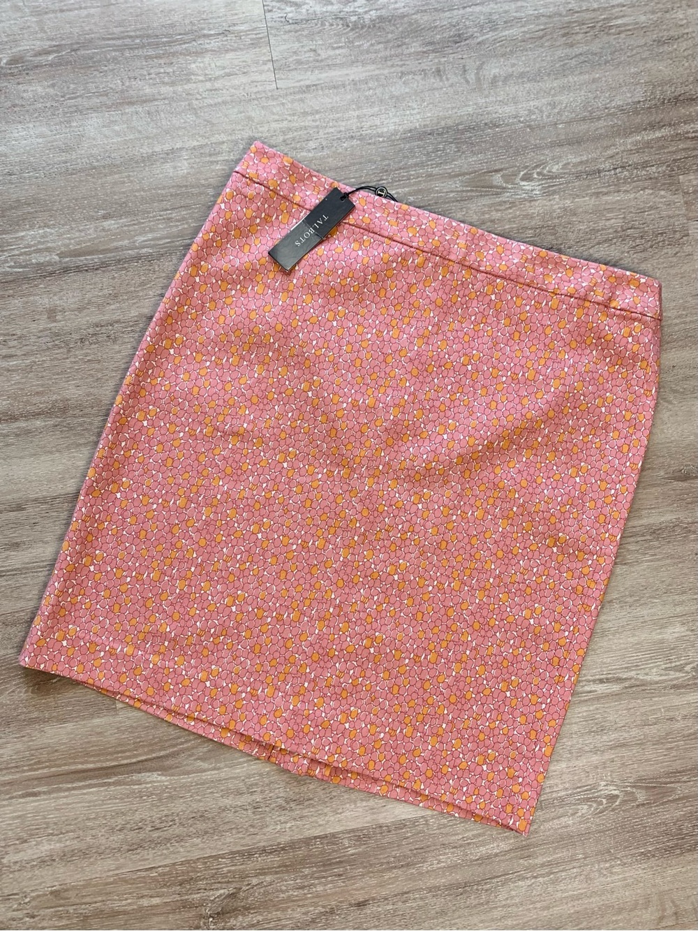 Talbots NWT Floral Tulip Print Cotton Pencil Skirt 14P